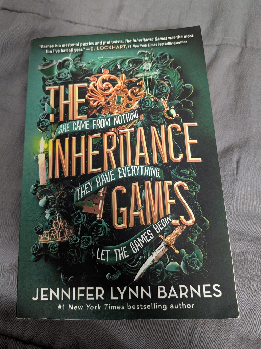 The Inheritance Games by Jennifer Lynn Barnes Like New Paperback Read Once EUC